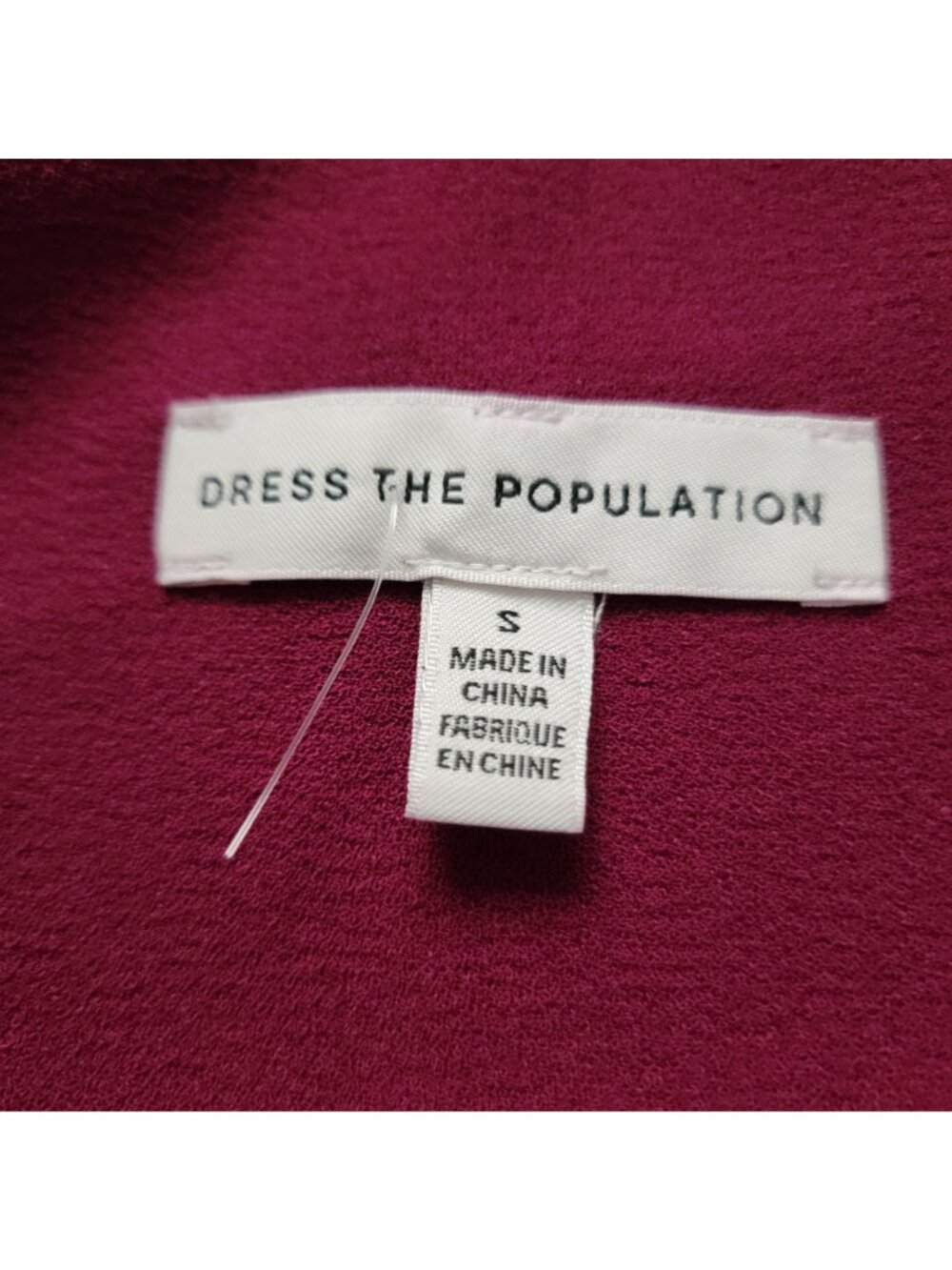 NEW Dress The Population Dress Tiffany Formal Elegant Dark Magenta Womens S - Picture 5 of 9
